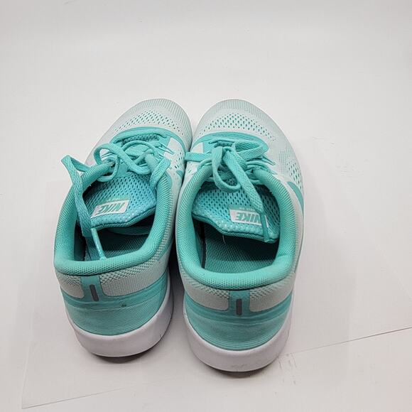 Nike Free RN White Turquoise Running Shoes Youth 7Y, EUR 40 833993-100 - Picture 8 of 14